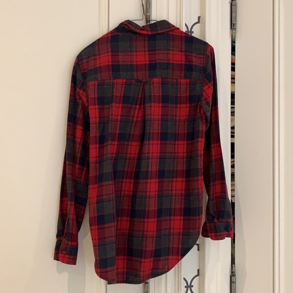 Red flannel. Boyfriend fit. - Picture 5 of 5